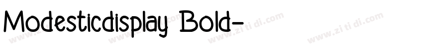 Modesticdisplay Bold字体转换